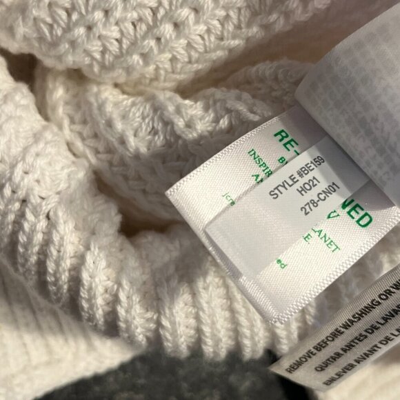 J. CREW Women's Ivory Chunky Knit Relaxed Rollneck Sweater Size XS NEW - Picture 6 of 6